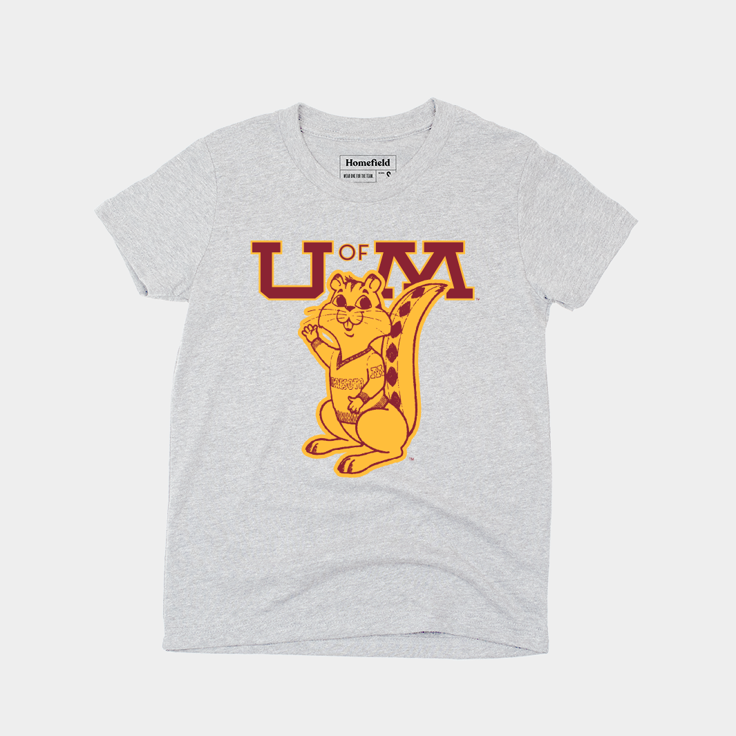 U of M Vintage Gophers Youth Tee