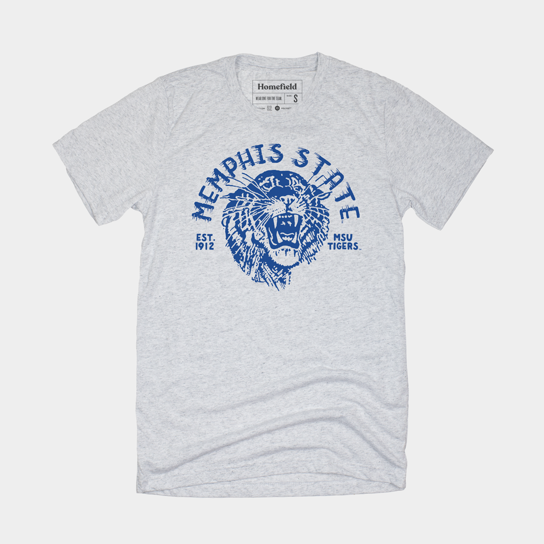 Vintage Memphis State Tigers Ash Tee Style001