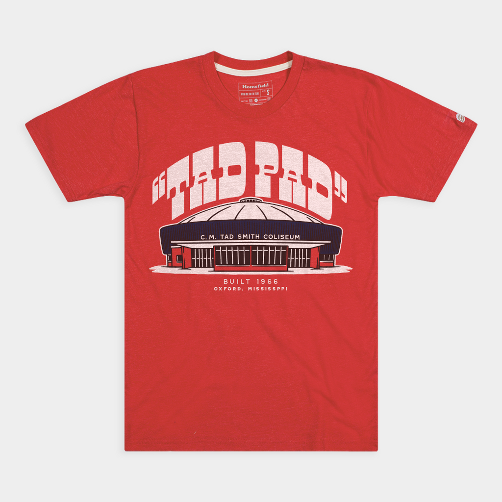 Ole Miss Basketball Vintage-Inspired "Tad Pad" Tee Style001