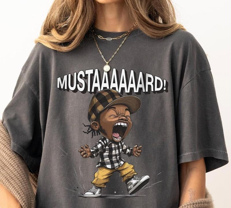 MUSTARD Shirt, Hip Hop Merch, West Coast Streetwear, Gifts for Lamar Fans, Mustaaaard Shirt, Funny Gift for Hip Hop Lover