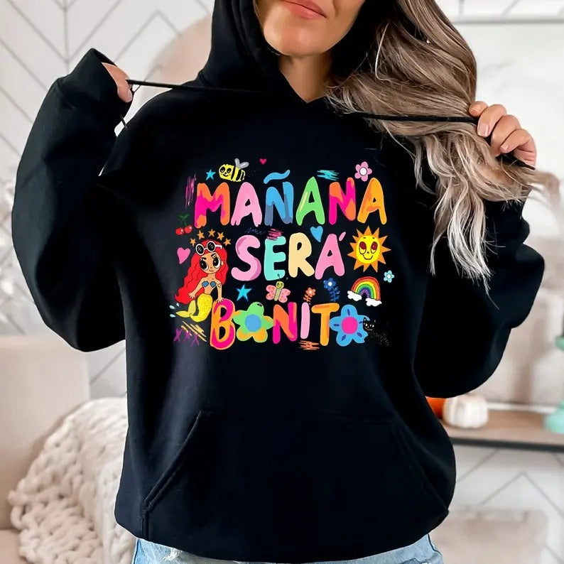 Mañana Será Bonito Shirt Hoodie Sweatshirt, Karol G Shirt, Funny KaroL G Gift, Manana Sera Bonito Album Shirt, Cute College Graduation