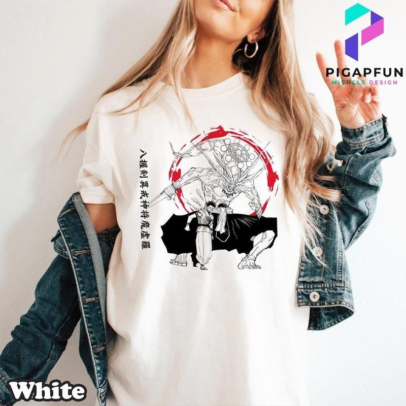 Mahoraga Shirt Sukuna Shirt Megumi Shirt Anime Lovers Shirt Graphic Anime Tee Manga Shirt Japanese Anime