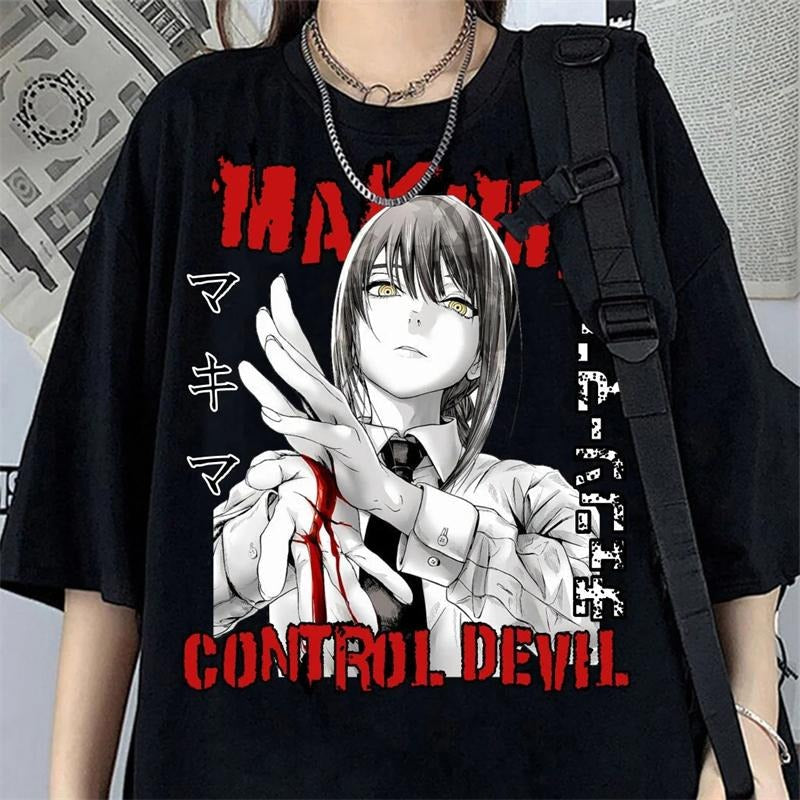 Makima Control Devi Tee | Chainsaw man Anime Tshirt