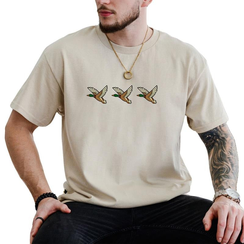 Mallard Ducks Graphic Tee, Duck Lovers T-shirt For Men, Hunting Lover Unhinged Tee, Gift For Him