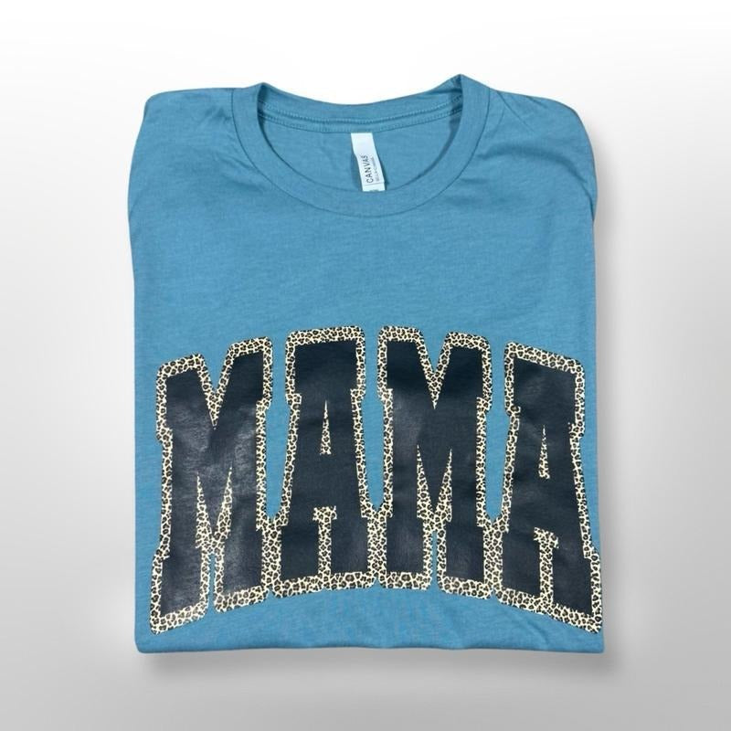 Mama CHEETAH Print Unisex fit Graphic T-shirt  - casual unisex T-shirt  - funny graphic tees  - women's clothing