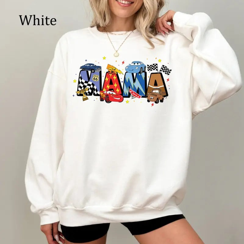 Mama Queen Mother's Day Sweatshirt, Cute Mom Graphic Shirt, Fun Mama Shirt, Cozy Mother's Day Gift, Trendy Mom Outfit, Cozy Fleece Sweatshirt, Everyday Casual Comfort