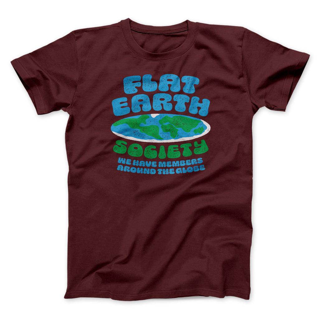 Flat Earth Society Funny Men/Unisex T-Shirt