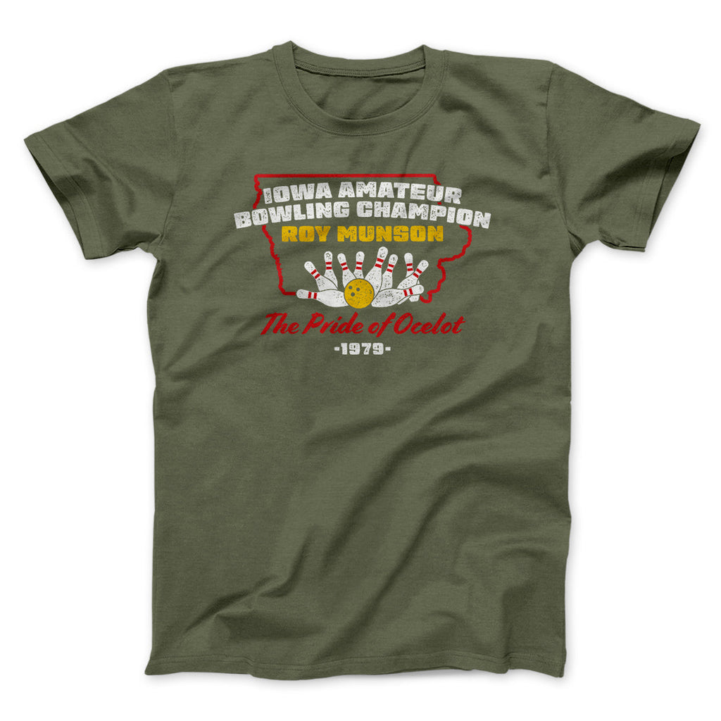 Iowa Amateur Bowling Champion Funny Movie Men/Unisex T-Shirt