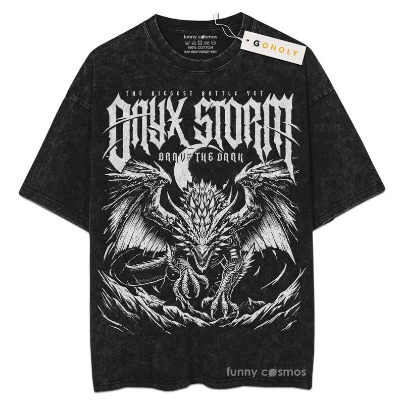 Mineral Wash  Basgiath War Collegee Onyx Storm For Fans Lover Book, Bookish, Graphic Washed Style Shirt