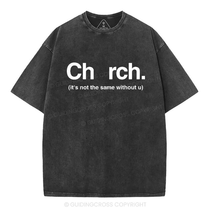 Mineral Wash  It's Not The Same Without U Christian Washed Shirt Jesus Graphic Washed Style Shirt