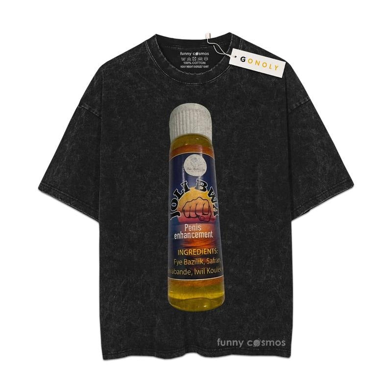Mineral Wash  Joli Bwa TShirt Bel Bwa, For Men Gifts, Graphic Washed Style Shirt