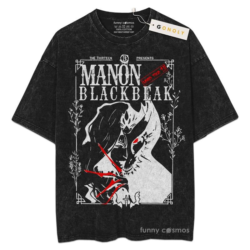 Mineral Wash  Manon Blackbeak Trendy Shirt, Throne Of Glass For Fans Lover Book, Bookish, Graphic Washed Style Shirt