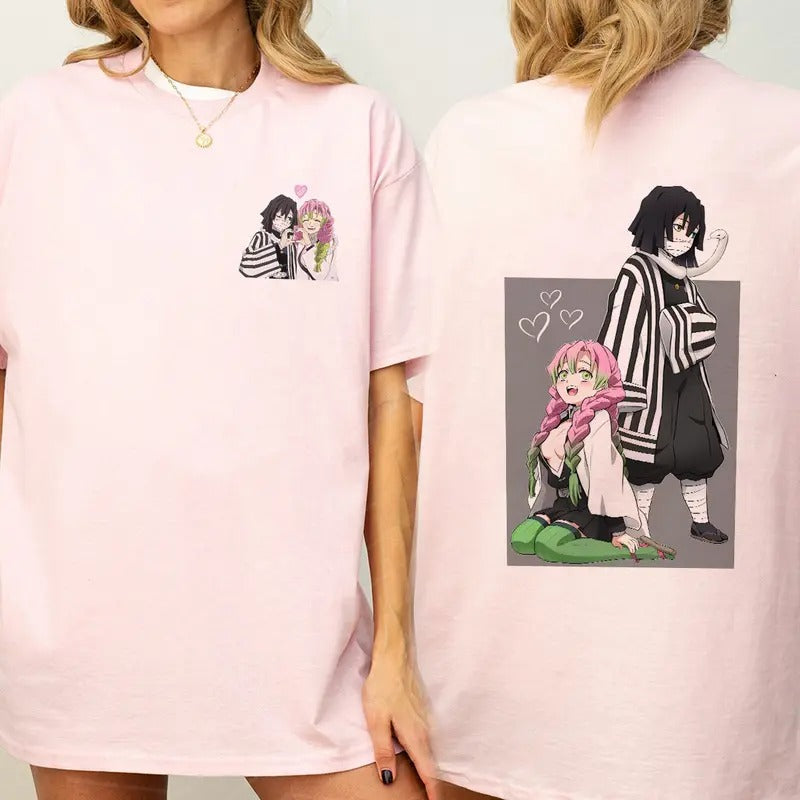 Mitsuri and Obanai couple Hashira Shirt, Love Hashira Snake Hashira shirt, Demon Slayer t-shirt, Kimetsu no Yaiba To the Hashira Training Shirt, Anime sweatshirt hoodie, Anime lover t-shirt Menswear
