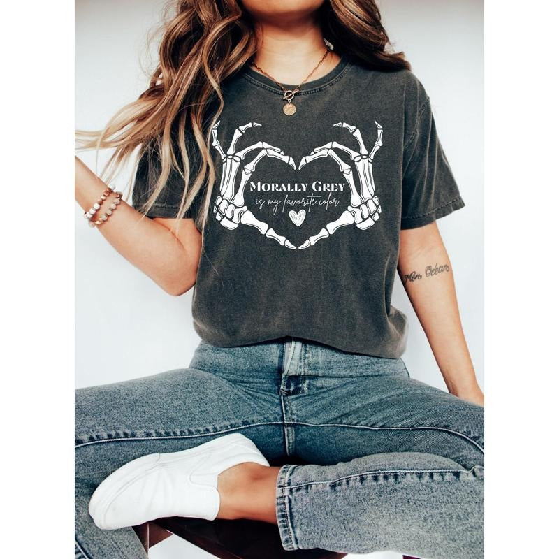 Morally Grey Shirt, My Favorite Color, Spicy Reader Shirt, Villain Era Shirt, Fictional Men Shirt, Funny Reading Shirt