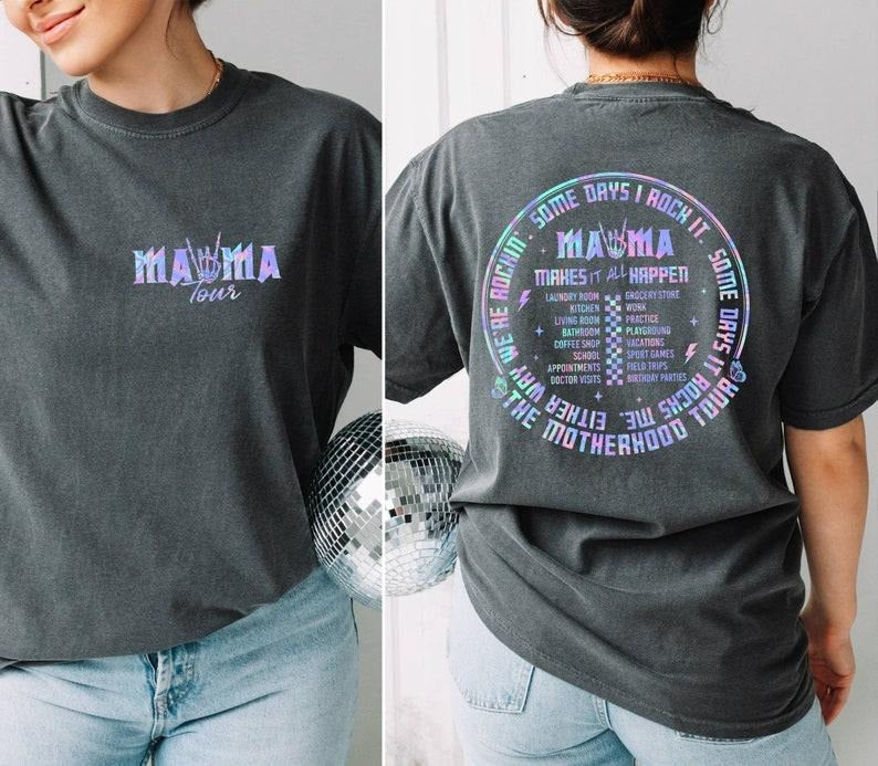 Motherhood Shirt, Some Days I Rock It Shirt, Mama Lighting Bold Shirt, Mama Funny Tour Shirt,Mother's Day Funny  T-shirt, sweater and Hoodie 2 sides