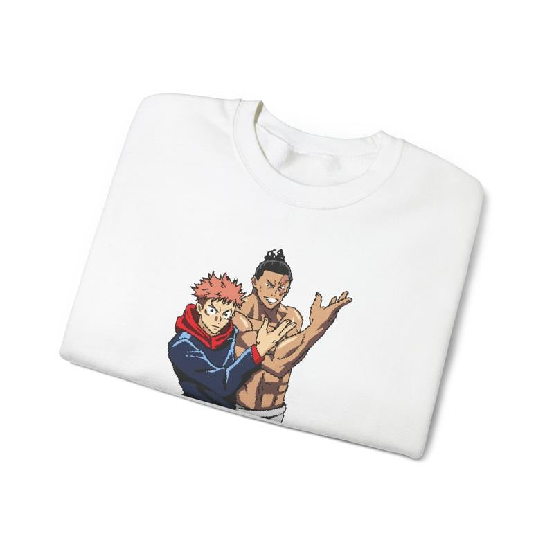 'My Brother' Itadori Todo Pixel Graphic T-Shirt Ju Jutsu Kaisen Anime Manga Inspired Men's Women's Unisex Clothing JJK Yuji Aoi Casual Crewneck Cotton Casual Crew Neck Menswear Top Classic Love
