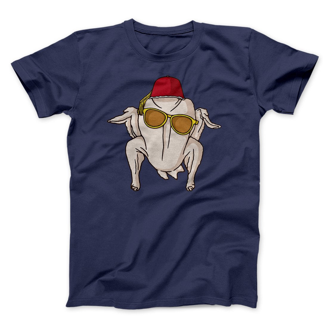 Monica Turkey Head Funny Thanksgiving Men/Unisex T-Shirt