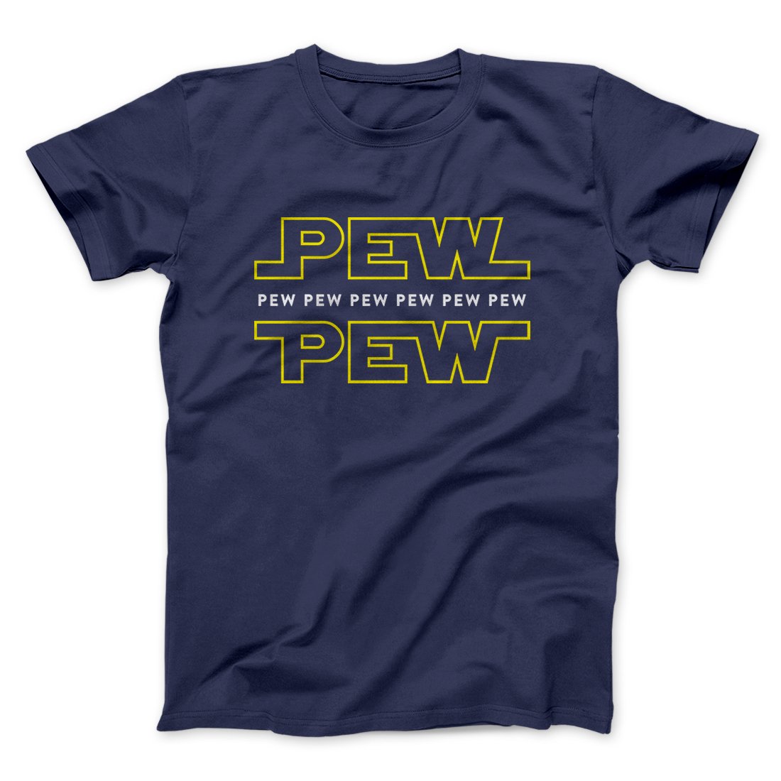Pew Pew Funny Movie Men/Unisex T-Shirt