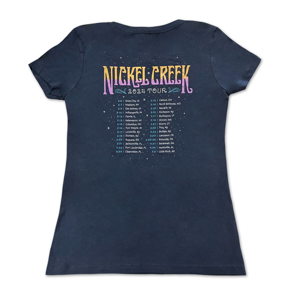 Womens Stars w/ Tour Dates T-shirt