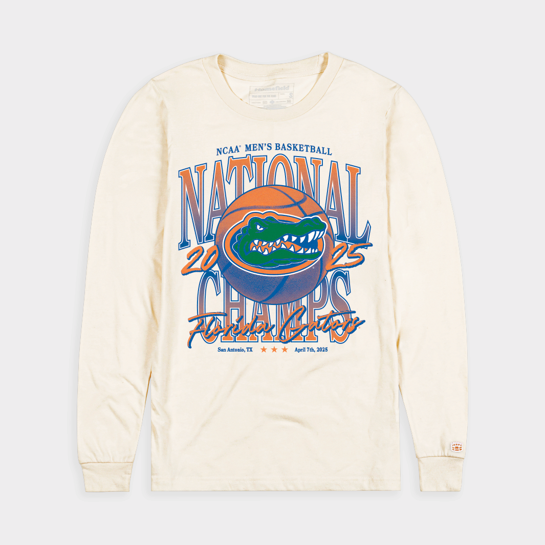Florida Men's Basketball 2025 National Champs Long Sleeve Tee