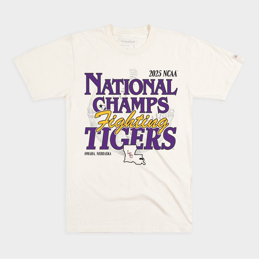 LSU 2025 Baseball National Champs Tee Style001
