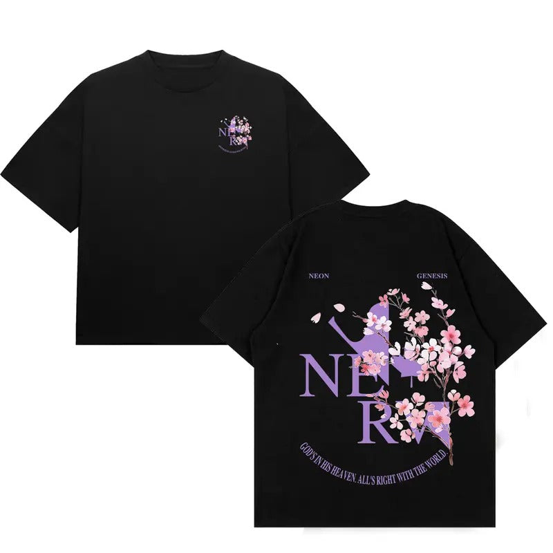 NGE The End of Evangelion Anime Unisex Tee | Neon Genesis NERV Tee | The End of Evangelion Fan Gift, Streetwear Style