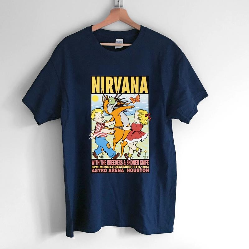 NIRVANA 90's Vintage Concert Tour T-Shirt, Nirvana Shirt, Rock Band Shirt, Gift Shirt For Men Women, Unisex T-Shirt, Best Gift