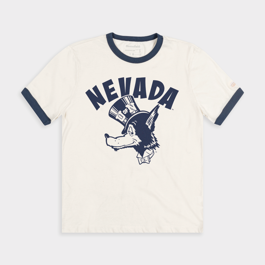 Nevada Vintage Top Hat Wolf Ringer Tee Style001