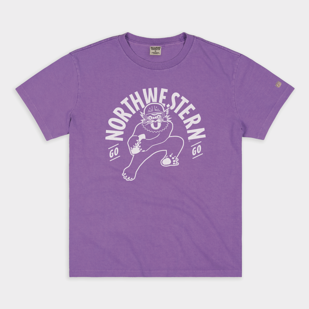 Go Northwestern Go Vintage Heavyweight Tee Style001