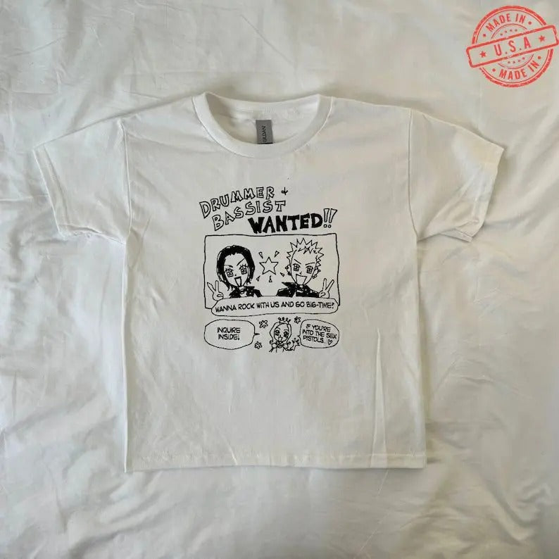 Nana Anime Baby Tee, Y2K Clothing, Pinterest ,Vintage, Streetwear, Trendy, Black Stones, Hachi Graphic Tee