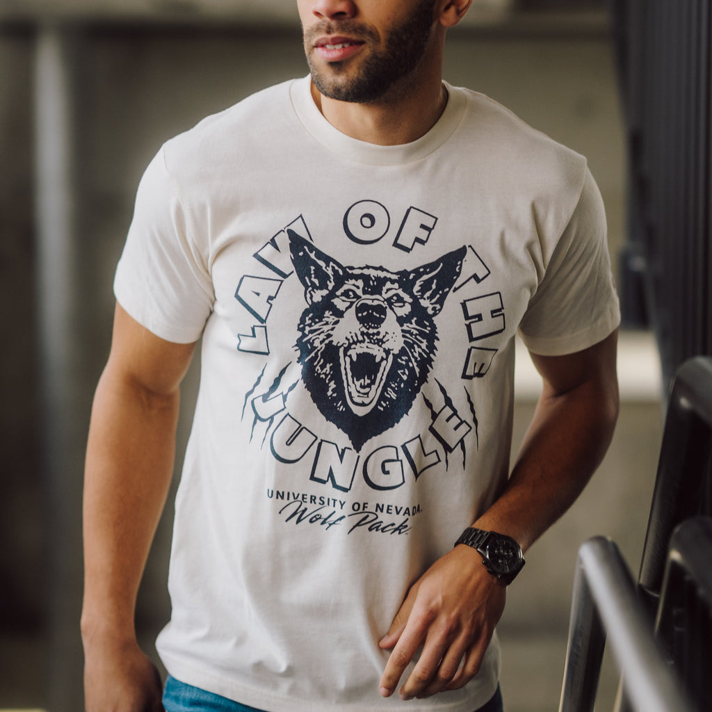 Nevada Wolf Pack "Law of the Jungle" Vintage Tee Style001