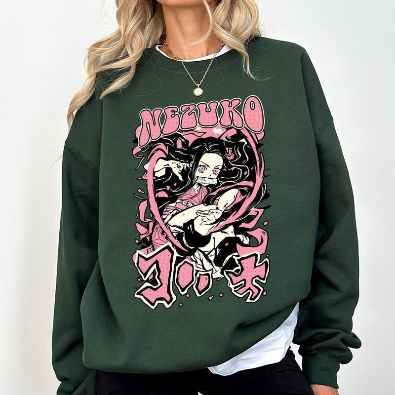 Nezuko Kamado t-shirt, Sister of Tanjiro Shirt, Demon Slayer main characters shirt, Kimetsu No Yaiba t-shirt, anime sweatshirt hoodie, Tanjiro shirt, Rengoku t-shirtstyle{n002}2