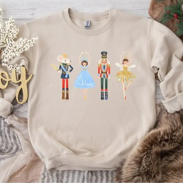 Nutcracker Sweatshirt, Christmas Sweatshirt, Sugar Plum Fairy Shirt, Christmas Sweater, Christmas Shirt, Xmas Shirt, Christmas Gift Classic Cottonstyle{n002}2