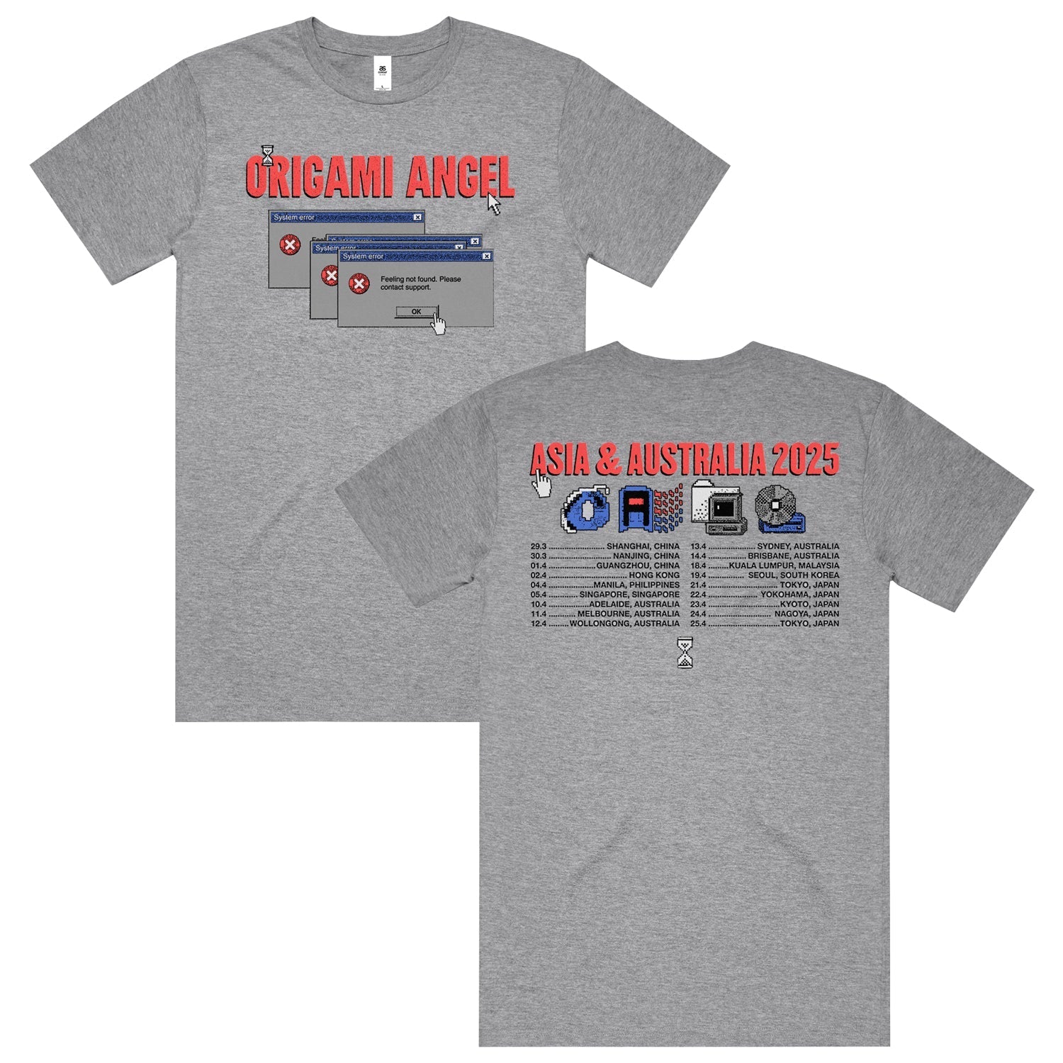 Tour 2025 T-Shirt (Grey Marle)