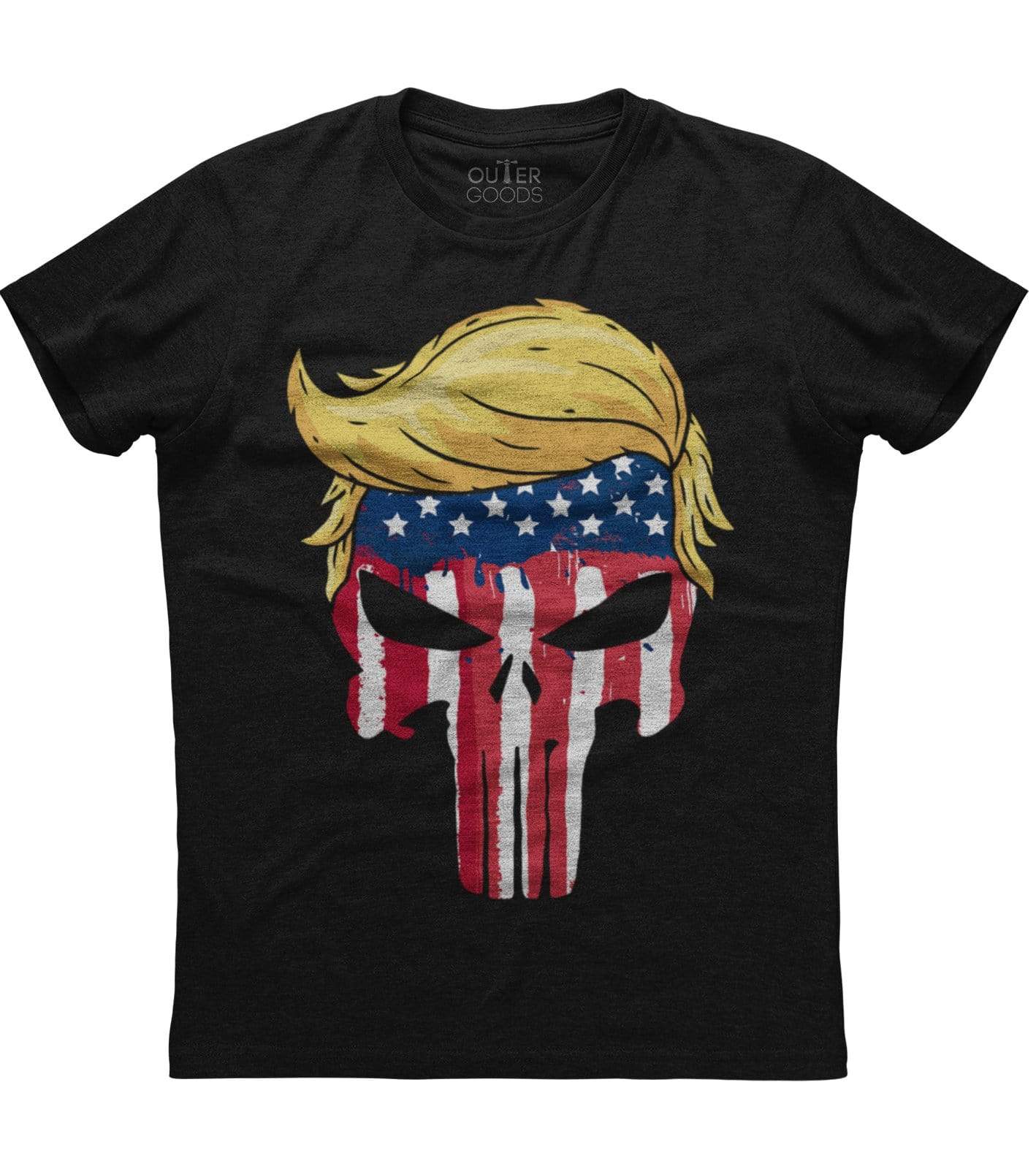 The Punisher Donald Trump American Flag T-Shirt (O)