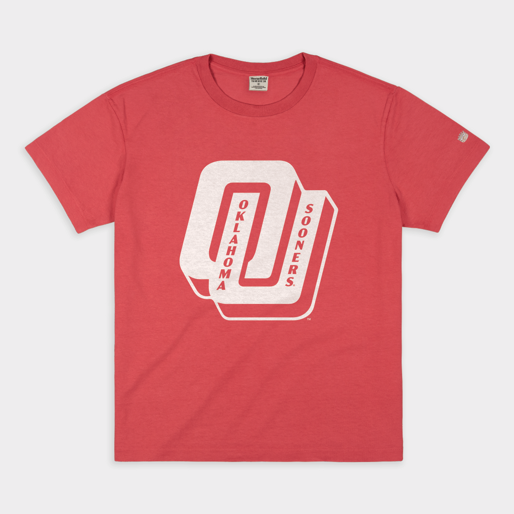 Oklahoma Sooners Retro Disco OU Vintage Heavyweight Tee Style001