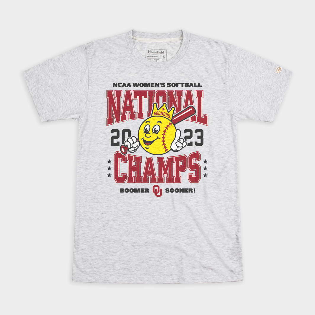 Oklahoma 2023 Softball WCWS Champions Tee Style001