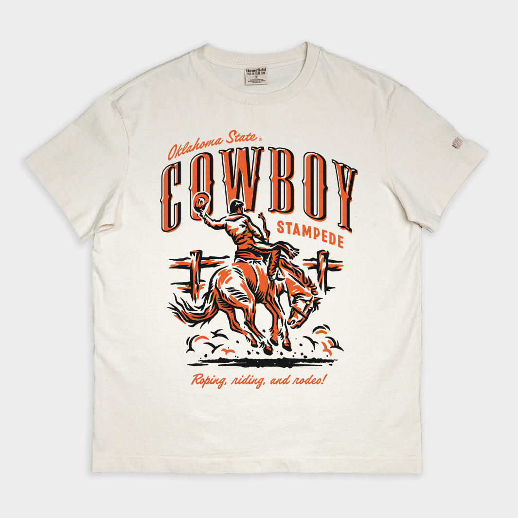 Oklahoma State Cowboy Stampede Vintage Heavyweight Tee Style001