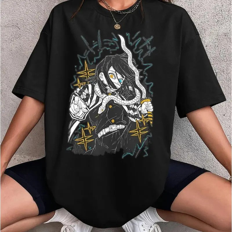 Obanai Iguro Hashira Shirt, Serpent Breathing Hashira Sweatshirt, Demon Slayer Anime, Kimetsu No Yaiba Arc,  Anime lover sweatshirt hoodie, Gift for him, gift for Friends, Cotton Menswear