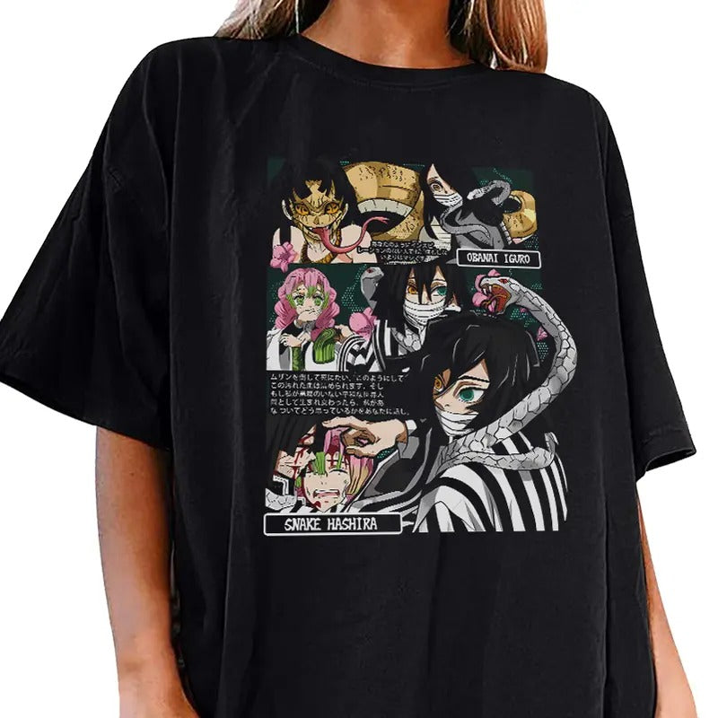 Obanai Mitsuri couple in Demon Slayer characters shirt, Kimetsu No Yaiba t-shirt, anime sweatshirt hoodie, Tanjiro shirt, Rengoku t-shirt
