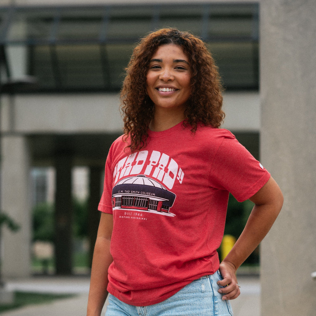 Ole Miss Basketball Vintage-Inspired "Tad Pad" Tee Style001