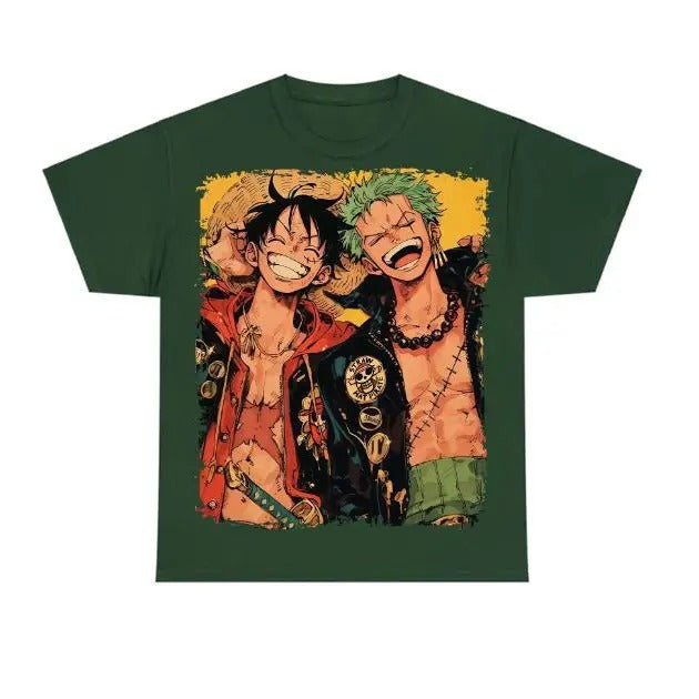 One Piece Luffy and Zoro Hoodie, Sweatshirt, T-Shirt - Anime Apparel Sweatshirt, Hoodie, Comfort Colors