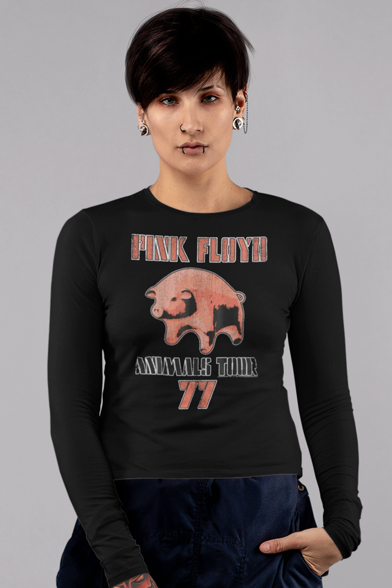 Pink Floyd Tour '77 Long Sleeve Boyfriend Tee