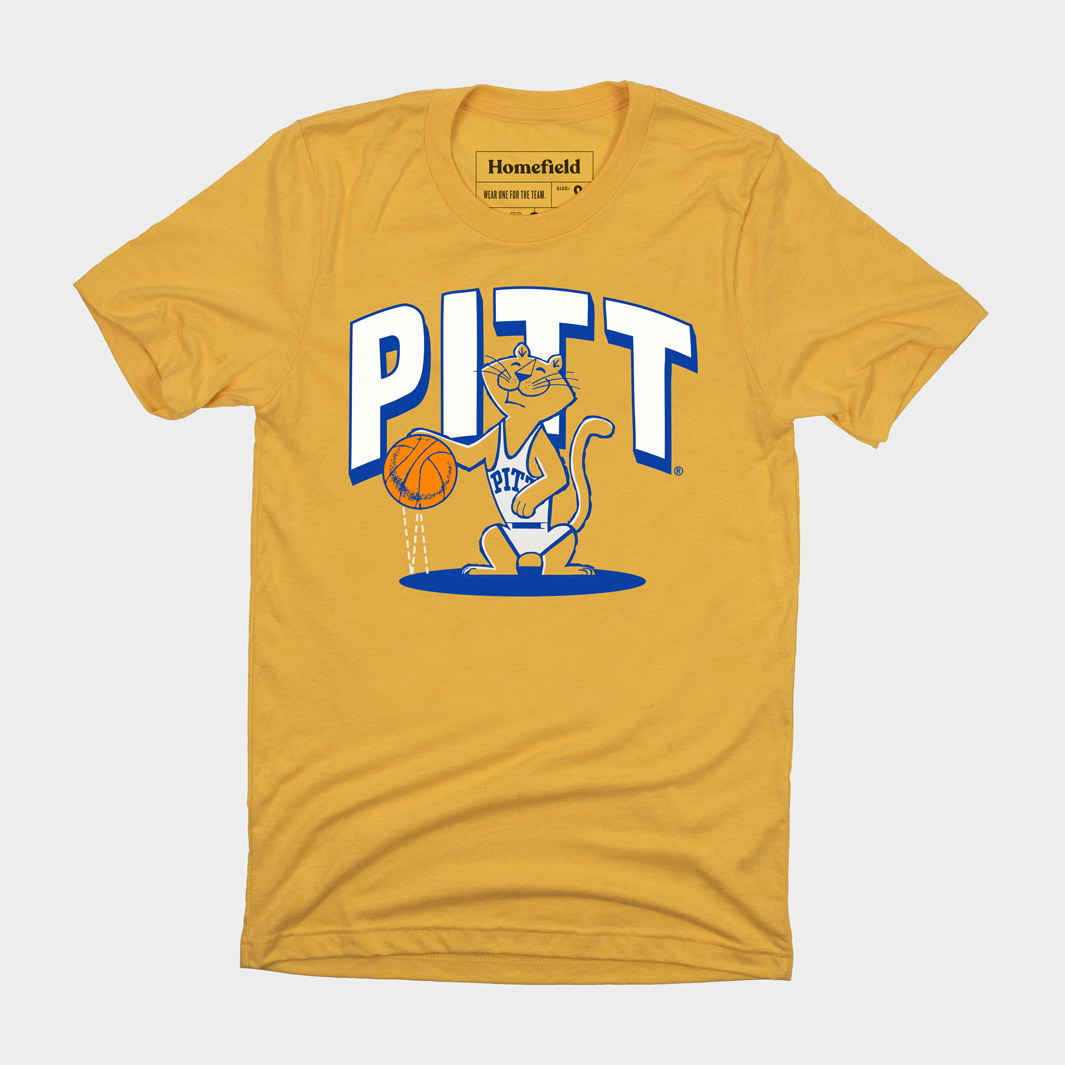 Vintage Pitt Panthers Basketball Tee Style001