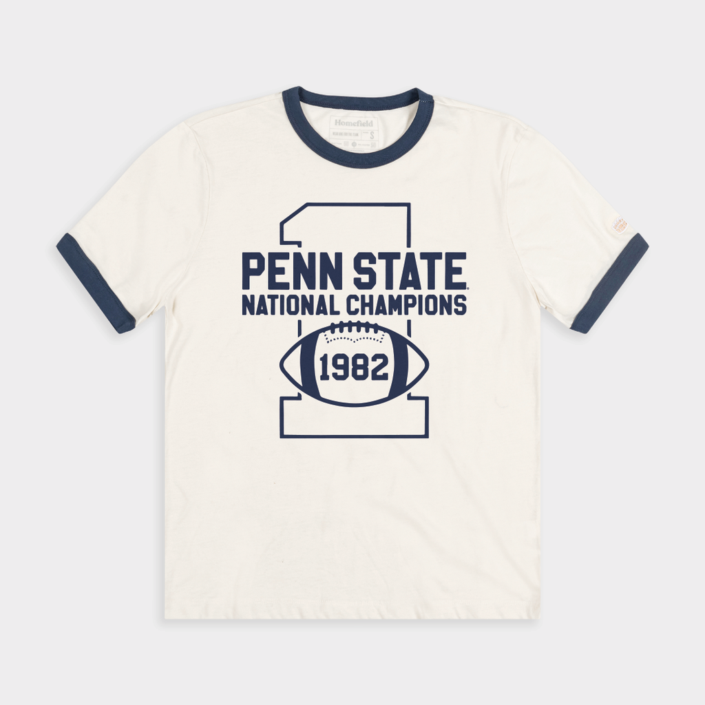 Penn State Football 1982 National Champions Ringer Tee