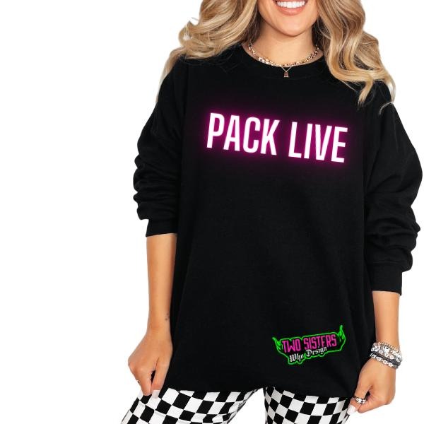 Pack Live - You Choose the Graphic Women's Comfortable T-Shirt, Sweatshirt, Hoodie - Christmas T-Shirts, Skull & Retro Shirts, Streetwear Casual Crewneck Tee