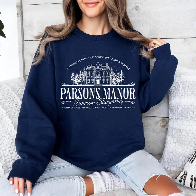 Parsons Manor Sweatshirt, Haunting Adeline Hoodie, H. D. Carlton Mech, Dark Romance Shirt, Bookish Gift, Reading Unisex Soft Comfort Crewneck Pullover Long Sleeves Graphic Fabric Sweater