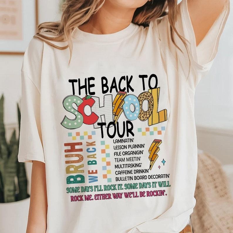 Petthouse The Back To School Tour T Shirt, Bruh We Back T Shirt, Back To School T Shirt, Teacher T Shirt, School Doodles Shirt, Gift for Her  T-shirt, sweater and Hoodie
