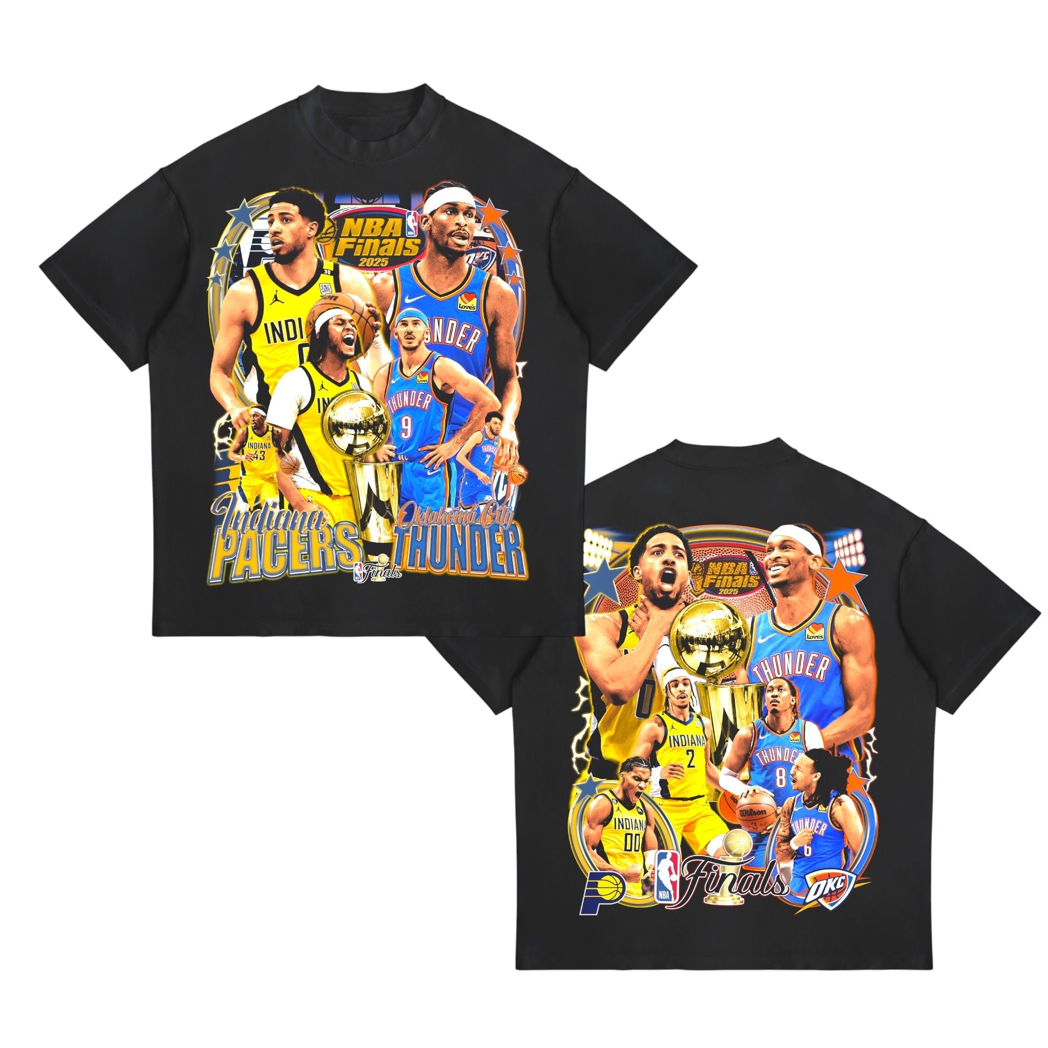 PACERS VS THUNDER NBA FINALS 2025 TEE DS