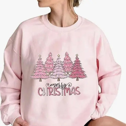Pink Tree Christmas Shirt, Christmas Tshirt, Christmas Crewneck, Christmas Tree Shirt, Christmas Gifts for Women, Merry Christmas Shirt, Funny Christmas Shirt, Christmas Sweatshirt, Christmas Vibes, Christmas Season